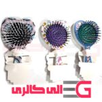 برس مو بچه گانه قلبی طرح دار