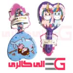 برس مو بچگانه قلبی طرح دار